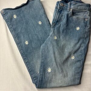 Blue Flower design Girls Jeans